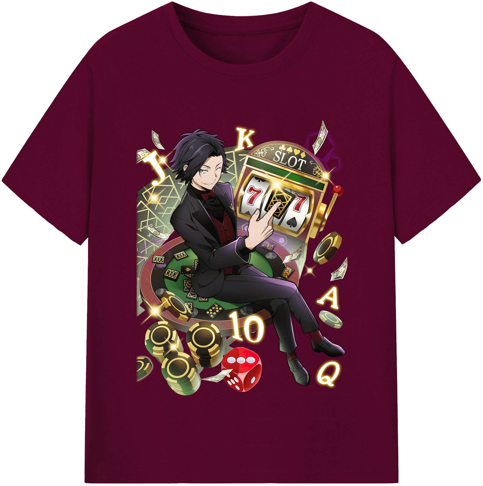 （画像用） 文豪ストレイドッグス Bungo Stray Dogs レディースカジュアルプリントTシャツ（綿100％）